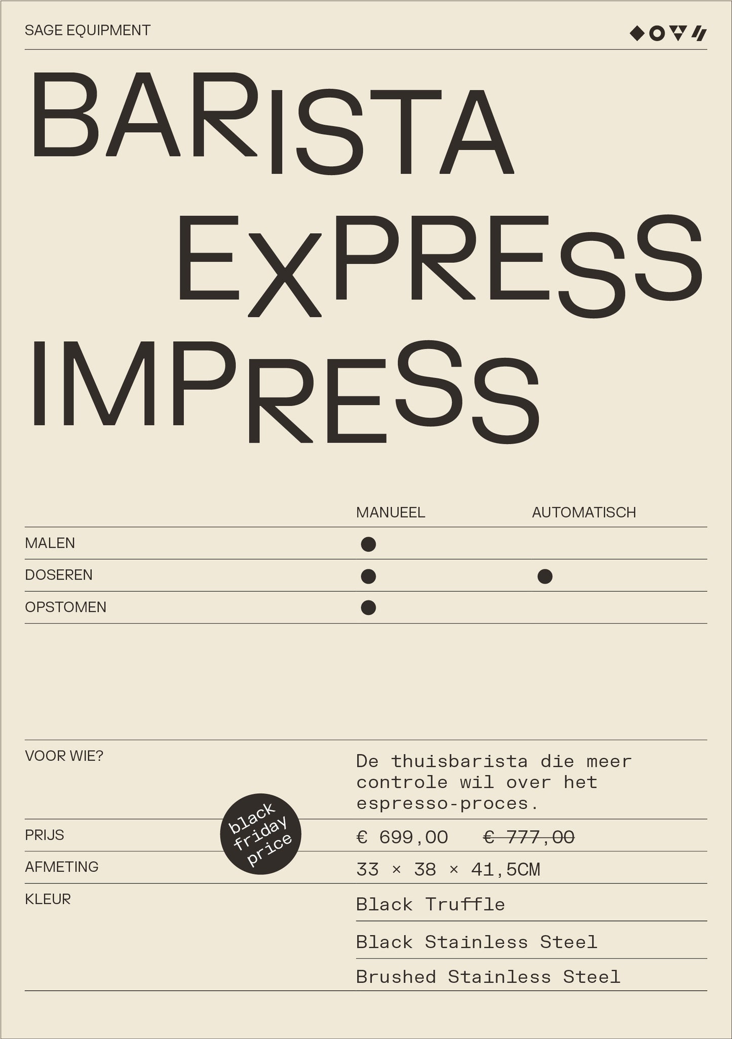 SAGE The Barista Express Impress