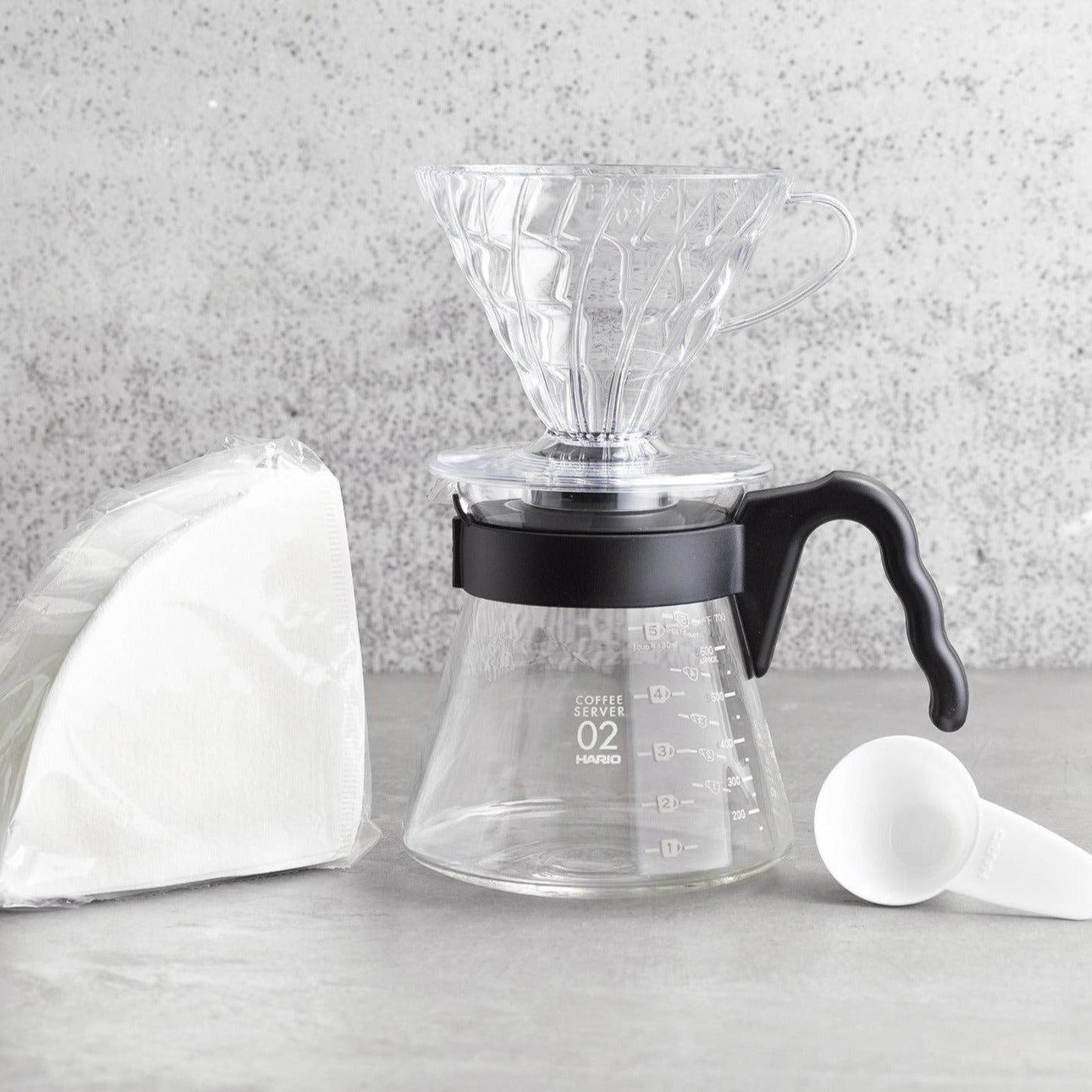 Hario - V60 Coffee dripper and server set - WAY Coffee Roasters