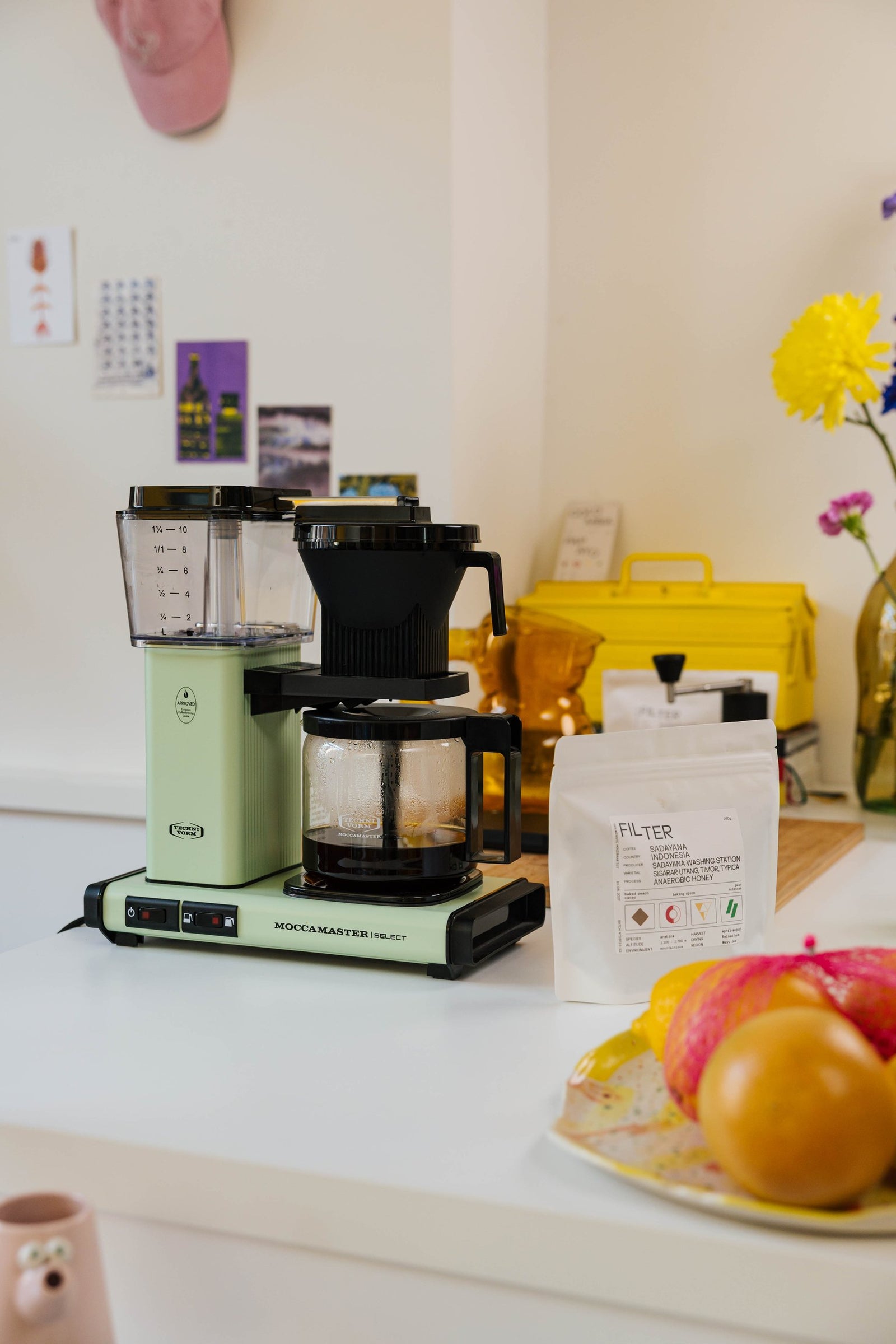 Koffiezetapparaat in de keuken