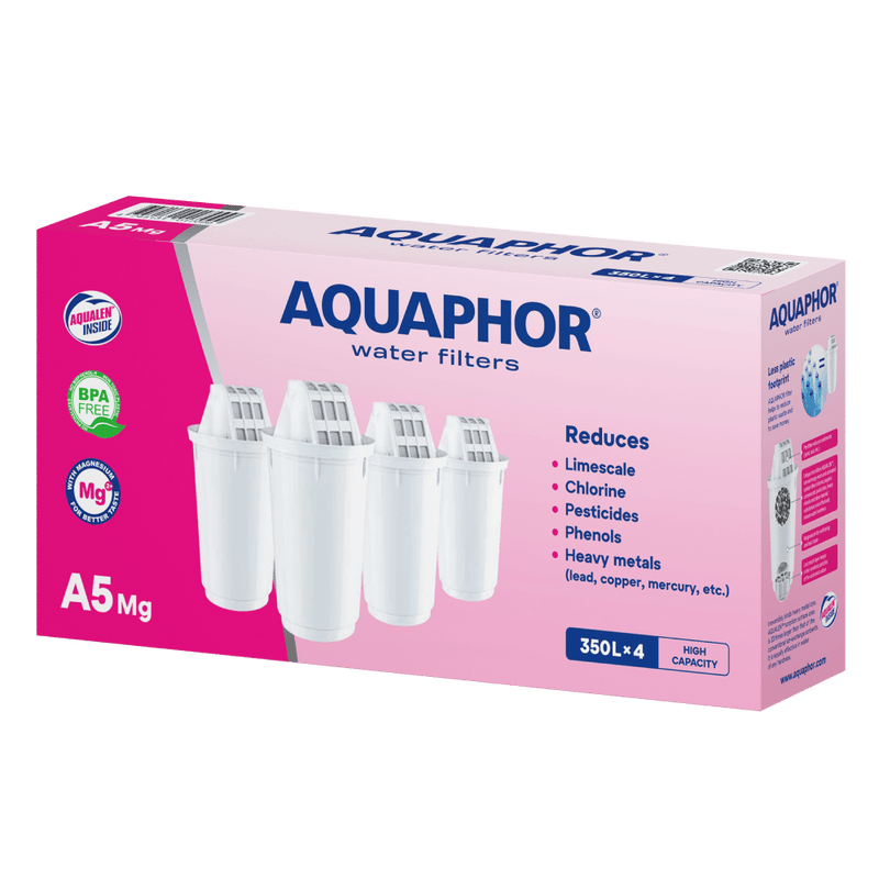 AQUAPHOR Water filter A5 Mg (voordeelpak 4 stuks)