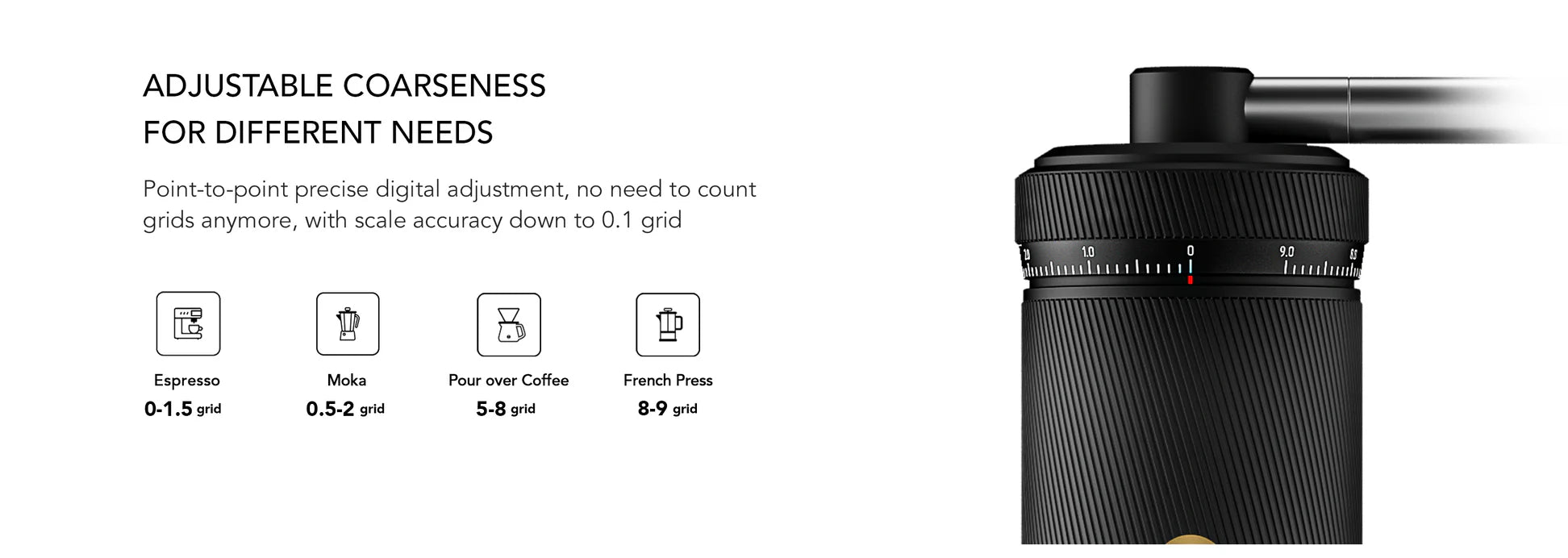 TIMEMORE Grinder S3 black - WAY Coffee Roasters