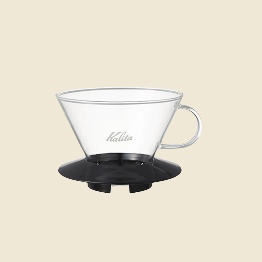 KALITA Glass Dripper 185 Black - WAY Coffee Roasters