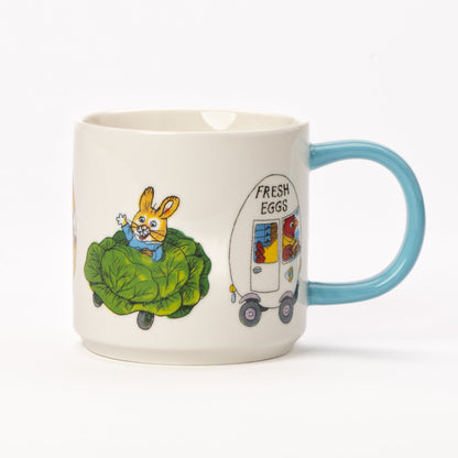 Stoneware mok met voertuigen uit Cars and Trucks and Things That Go, 330 ml