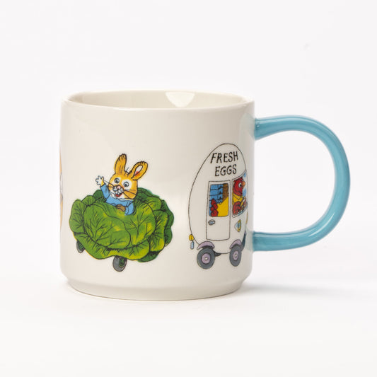 Stoneware mok met voertuigen uit Cars and Trucks and Things That Go, 330 ml