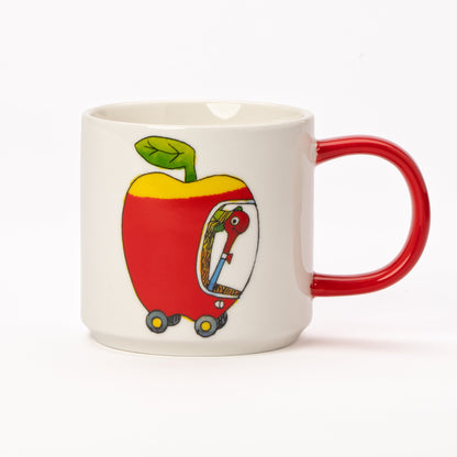 Stoneware mok met Lowly Worm van Richard Scarry, 330 ml
