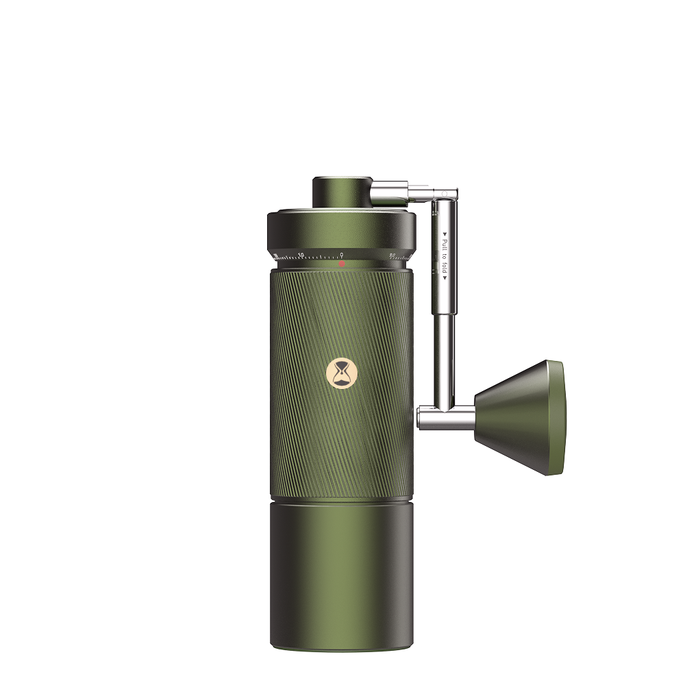 TIMEMORE Chestnut S5 Pro met gemalen koffie in de opvangbeker