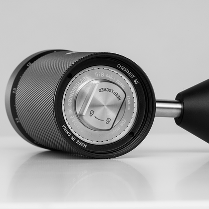 Maalgraadschaal van de S5 Pro met richtwaarden voor espresso tot French press