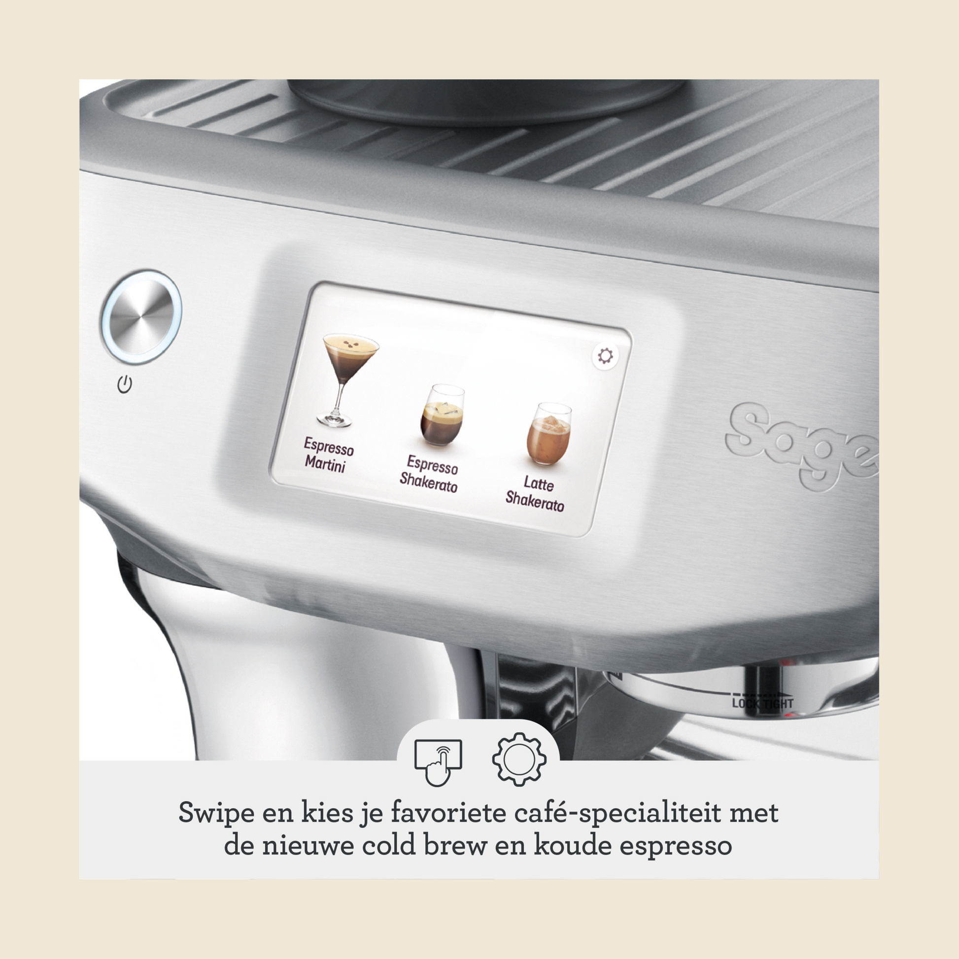 Sage The Barista Touch Impress Cold Espressomachine, black truffle kopen Sage The Barista Touch Impress Cold Espressomachine, black truffle kopen