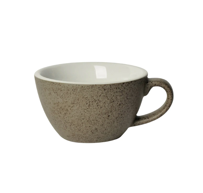 LOVERAMIC FLAT WHITE CUP 150ML  - 14.5CM SAUCER NOT INCLUDED / GRANITE