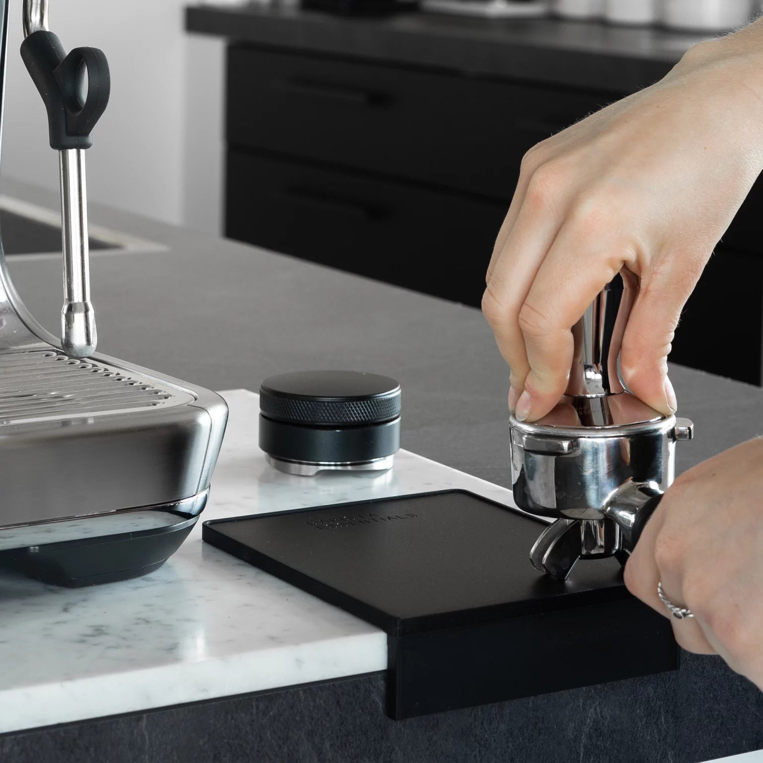 Barista Essentials Tamping mat with corner Small - WAY Coffee Roasters