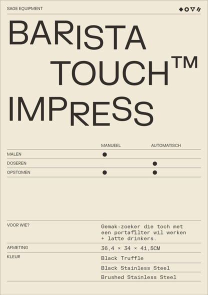 SAGE The Barista Touch Impress - WAY Coffee Roasters