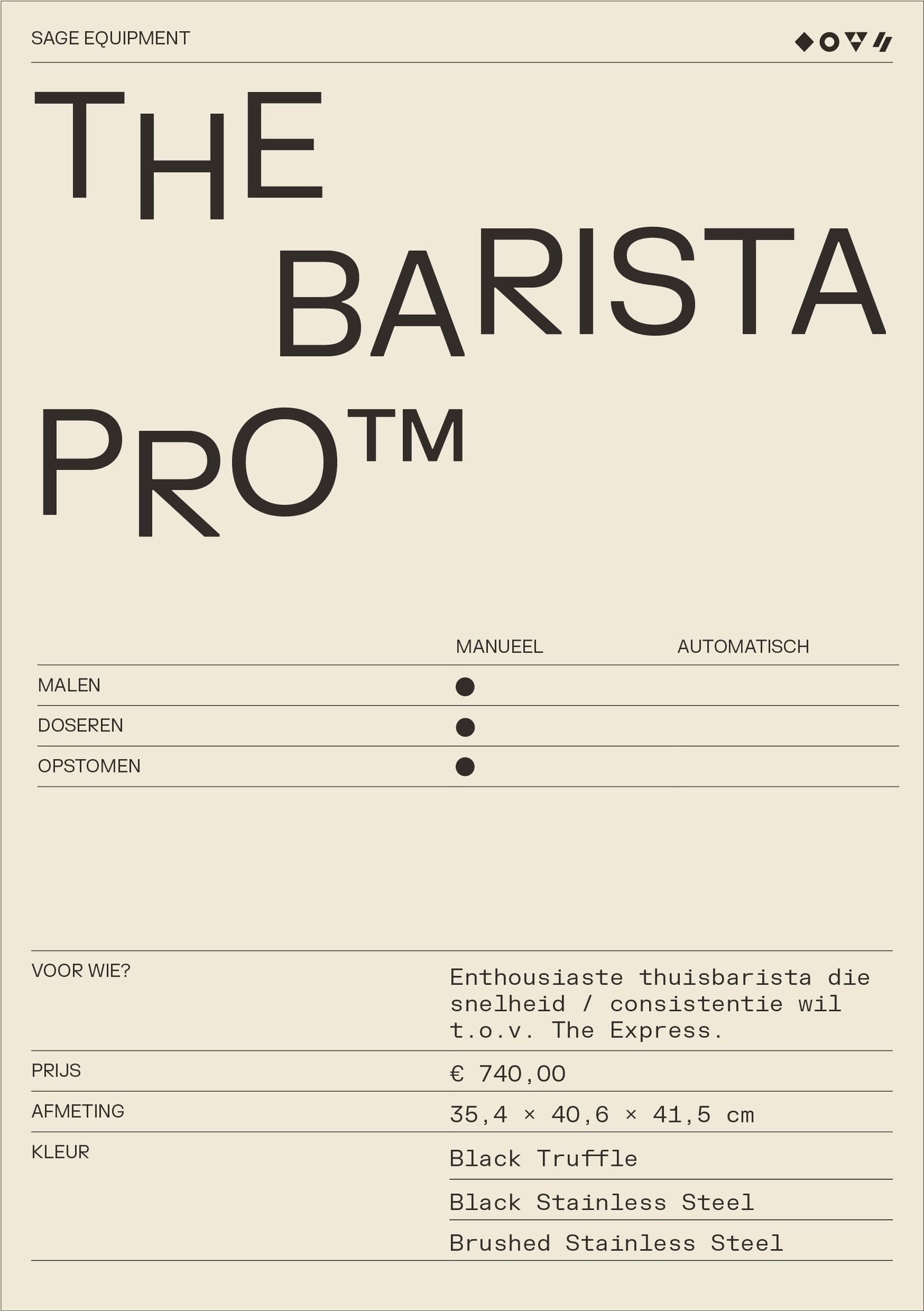 SAGE The Barista Pro