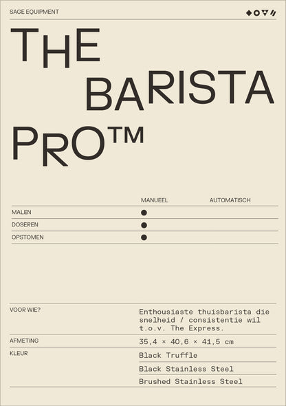 SAGE The Barista Pro - WAY Coffee Roasters