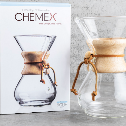 Chemex 6 cups Wood handle - WAY Coffee Roasters