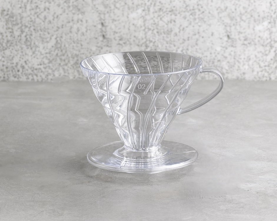 Hario - V60 Plastic Dripper Size 02 Clear - WAY Coffee Roasters